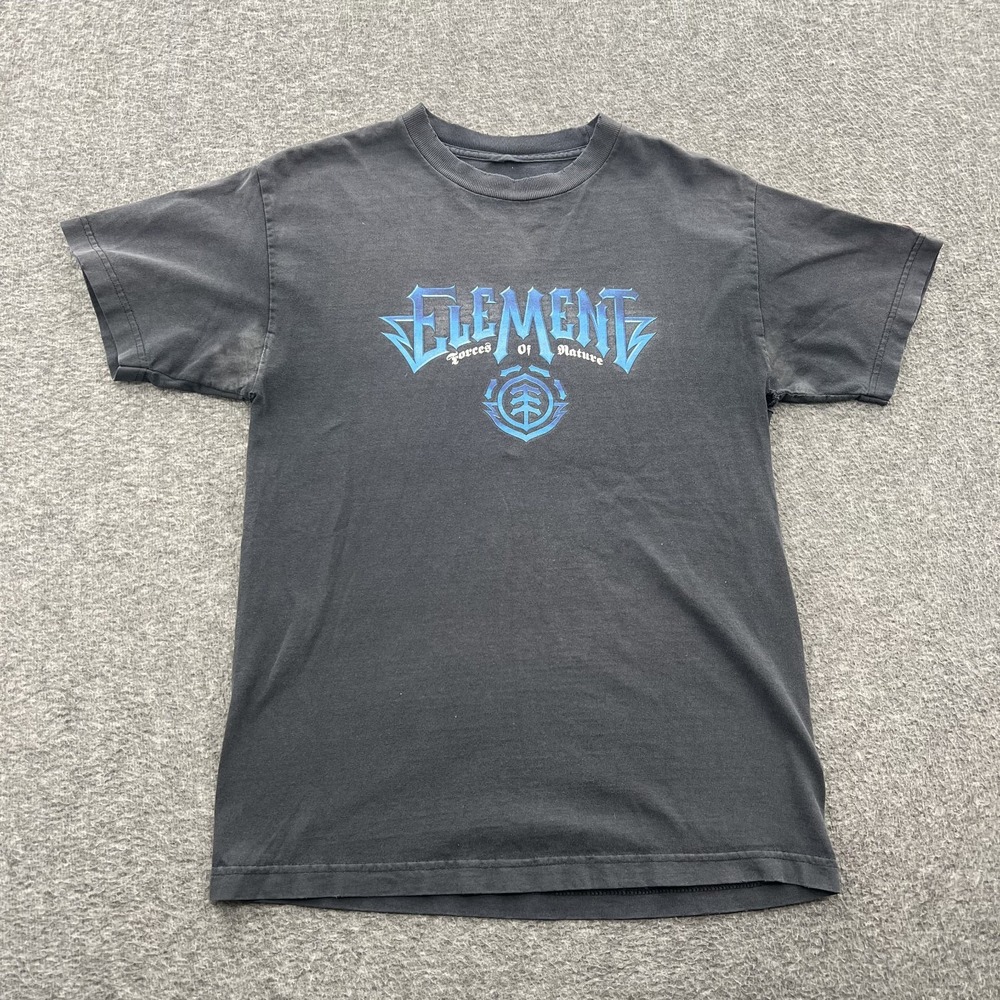Vintage Element Skateboard T Shirt Mens M Faded Stained Distressed Y2K Grunge